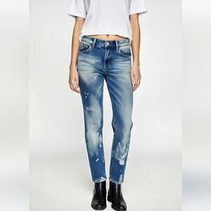 Polo by Ralph Lauren Tompkins Skinny Blue Distressed Jeans for Women size 26